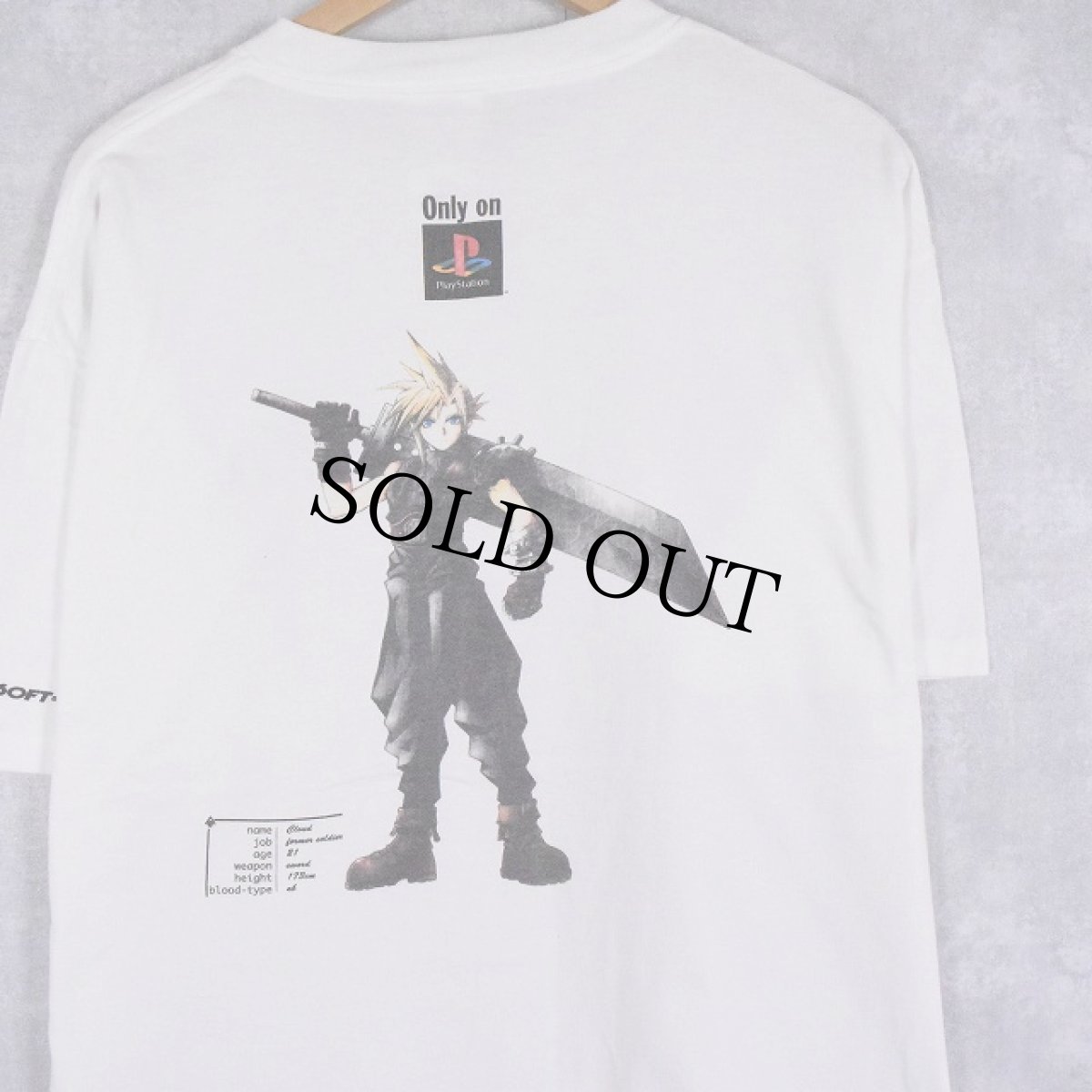 画像1: 90's FINAL FANTASY VII ゲームプリントTシャツ XL (1)