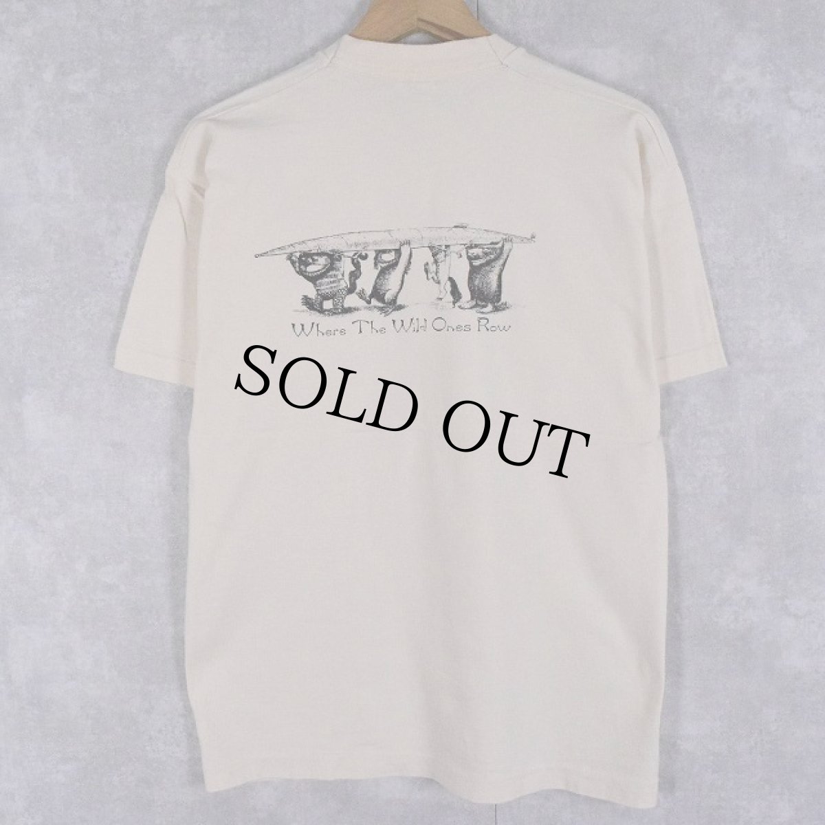 画像2: 90's かいじゅうたちのいるところ CANADA製 絵本プリントTシャツ L (2)