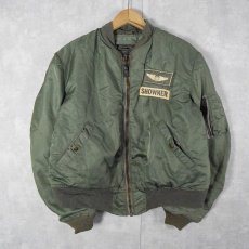 画像1: 〜60's U.S.AIR FORCE MA-1 Flight Jacket B TYPE 初期型 MEDIUM (1)