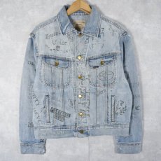 画像1: POLO Ralph Lauren ステンシル総柄 デニムジャケット (1)