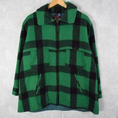 画像1: 60's JOHNSON WOOLEN MILLS ブロックチェック柄 マッキノウジャケット SIZE50 (1)