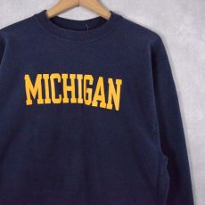 画像1: 80's Champion REVERSE WEAVE USA製 トリコタグ "MICHIGAN" XL (1)