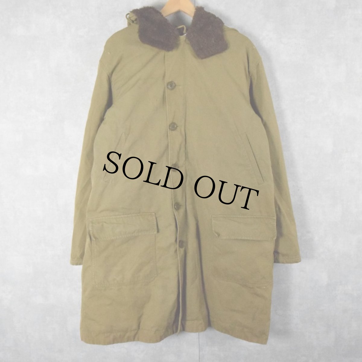 画像1: 【SALE】 40's U.S.ARMY M-41 アルパカライナー オーバーコート (1)