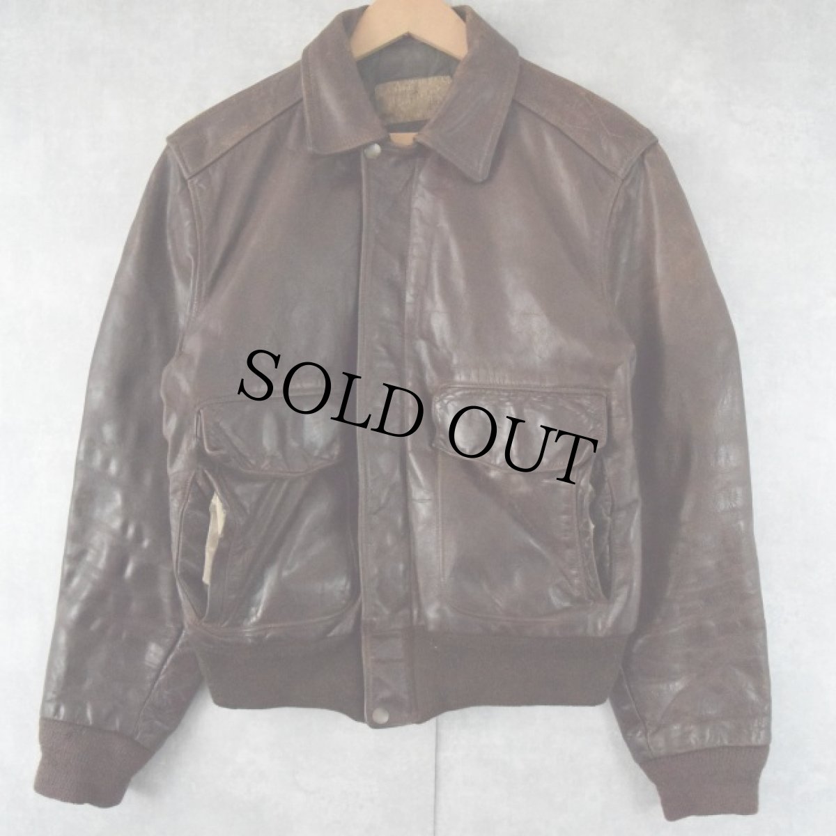 画像1: 50's HERCULES Outerwear by Sears A-2 TYPE レザージャケット (1)