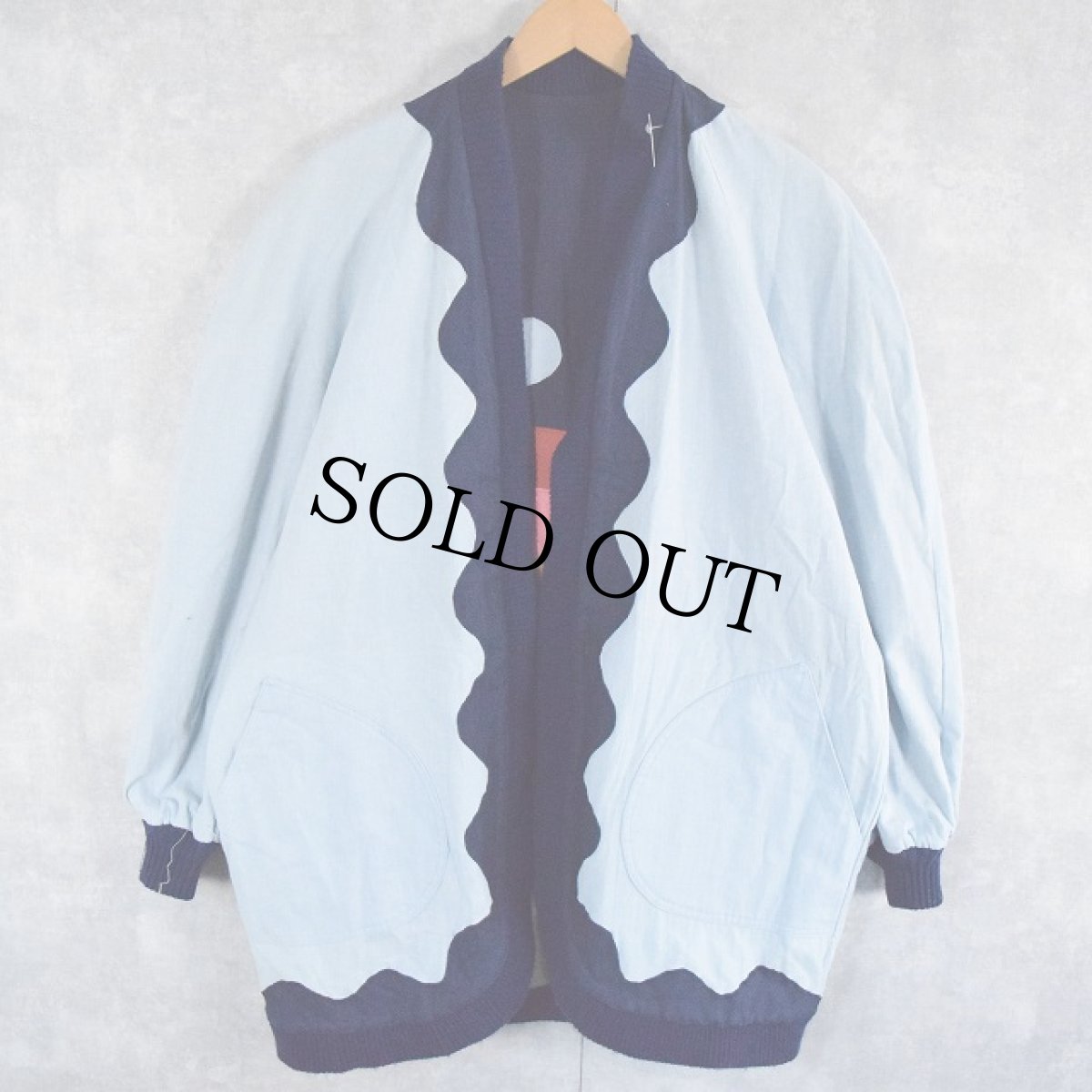 画像2: サボテン柄 パッチワークデザイン リバーシブルジャケット (2)