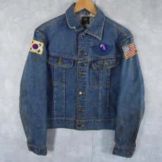 画像2: 70's Lee USA製 "USA" 国旗ワッペン付き デニムジャケット (2)