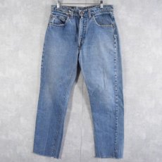 画像1: 80's Levi's 505 USA製 "内股シングル" デニムパンツ W32 (1)