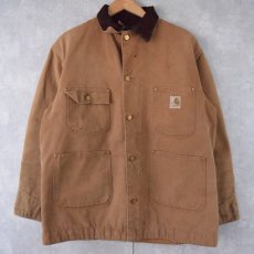 画像1: 70's Carhartt プリントタグ ブランケットライナー ミシガンチョアコート 42 (1)