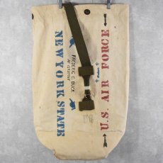 画像1: 50's U.S.AIRFORCE BAG DUFFLE TYPE 1 ステンシル入り (1)