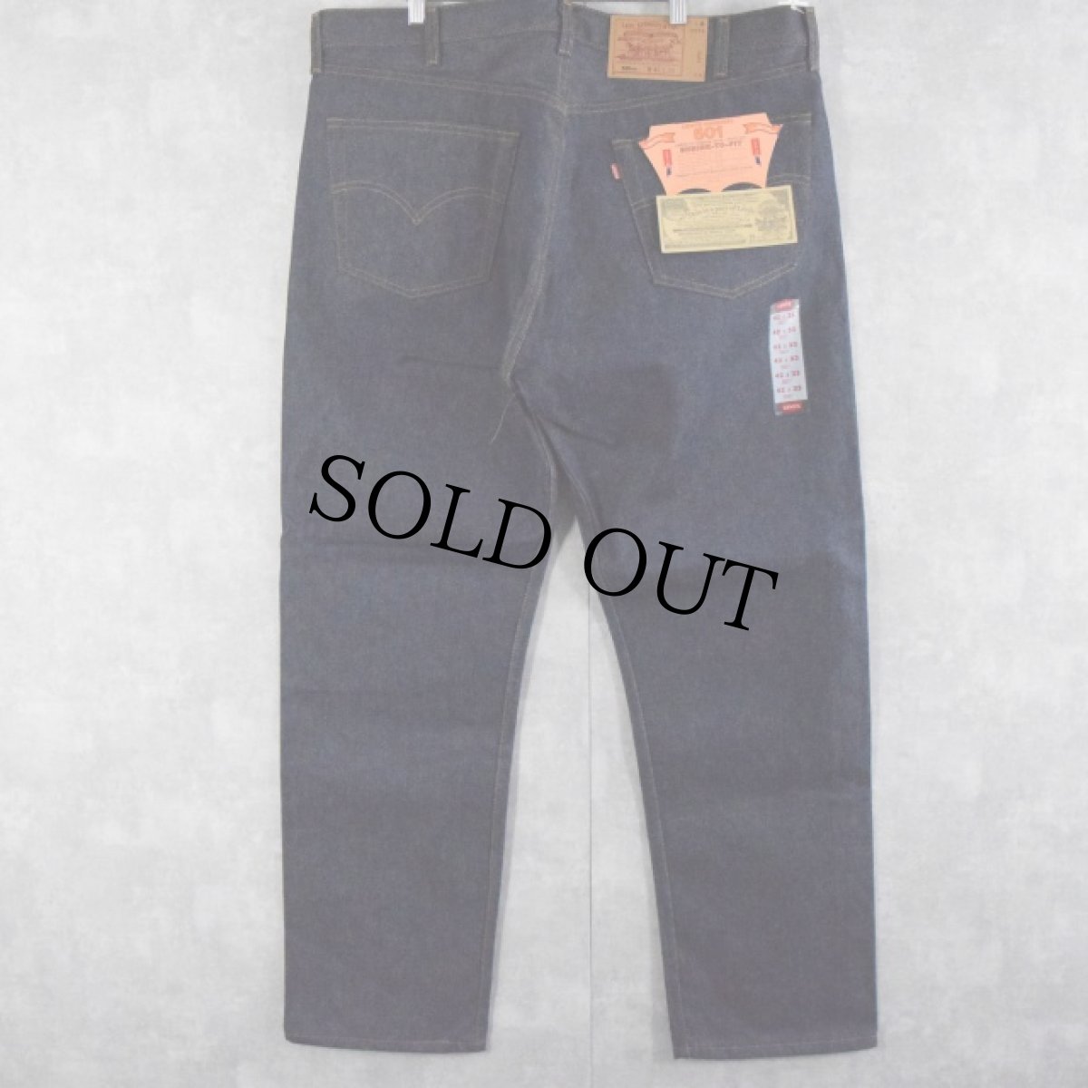 画像1: 90's Levi's 501 USA製 デニムパンツ フラッシャー付きDEADSTOCK W42 (1)