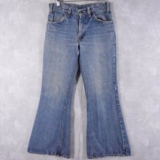 画像1: 70's Levi's 684 ベルボトムデニムパンツ W30 (1)