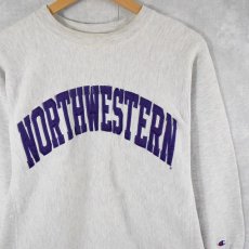 画像1: 90's Champion REVERSE WEAVE "NORTHWESTERN" パッチ付き L (1)