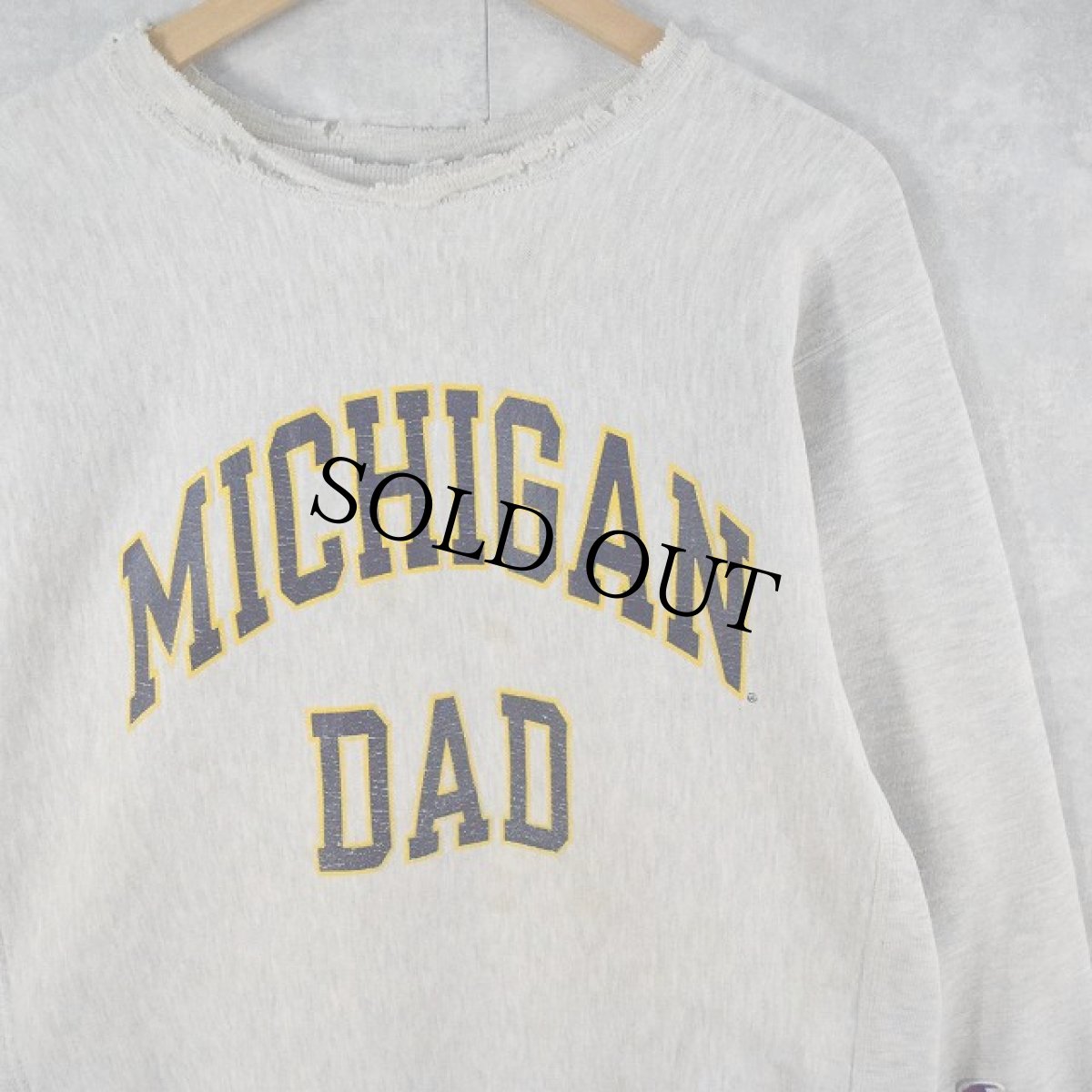 画像1: 90's Champion REVERSE WEAVE "MICHIGAN DAD" L (1)