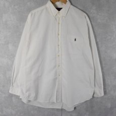 画像1: Ralph Lauren "BIG SHIRT"  ボタンダウンコットンンシャツ XL (1)
