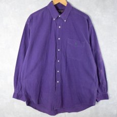 画像1: Ralph Lauren "BIG SHIRT" コットンボタンダウンシャツ L (1)