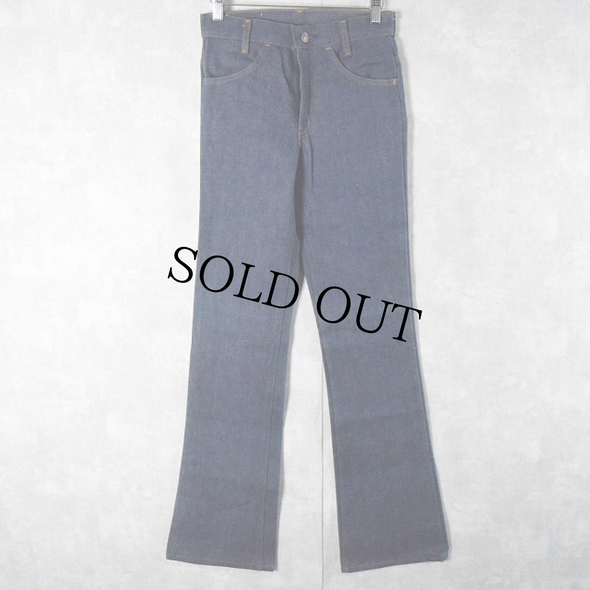 画像2: 80's Levi's 517 USA製 "BELL BOTTOMS" フレアデニムパンツ フラッシャー付き DEADSTOCK W26 (2)