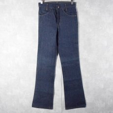 画像2: 80's Levi's 517 USA製 "BELL BOTTOMS" フレアデニムパンツ フラッシャー付き DEADSTOCK W26 (2)