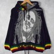中古品 イタリア製 BOB MARLEY パーカー XL ラスタカラー - メルカリ