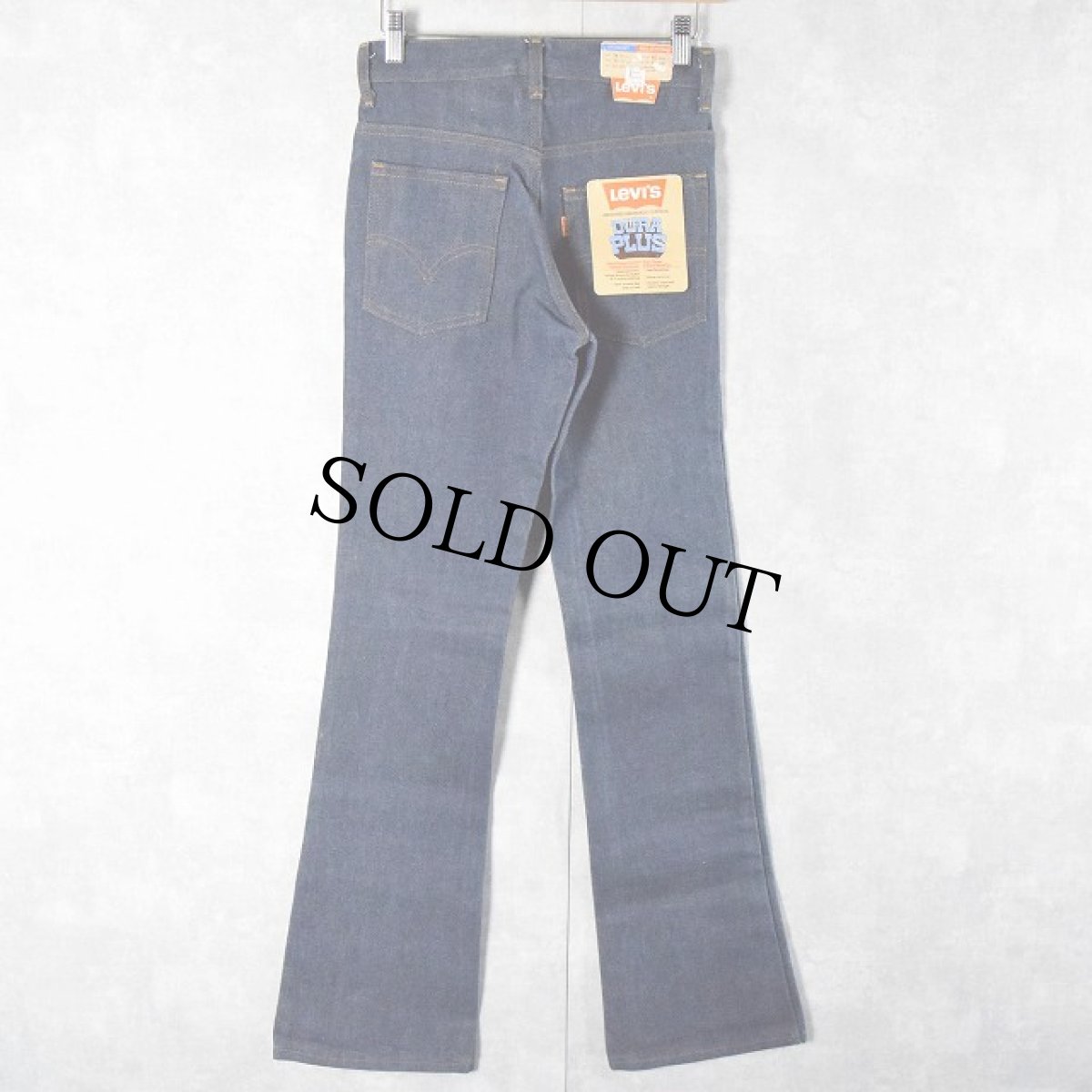 画像1: 80's Levi's 517 USA製 "BELL BOTTOMS" フレアデニムパンツ フラッシャー付き DEADSTOCK W26 (1)