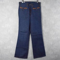 画像2: 70's Levi's USA製 20640-0618 ウエスタンフレアデニムパンツ W31 (2)