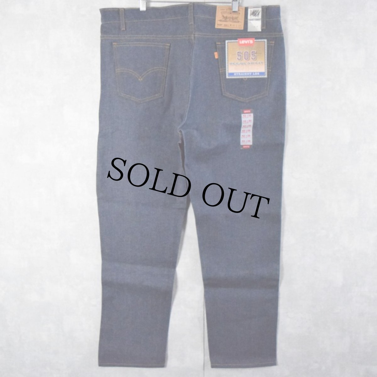 画像1: 90's Levi's 505 USA製 デニムパンツ フラッシャー付き DEADSTOCK W43 (1)