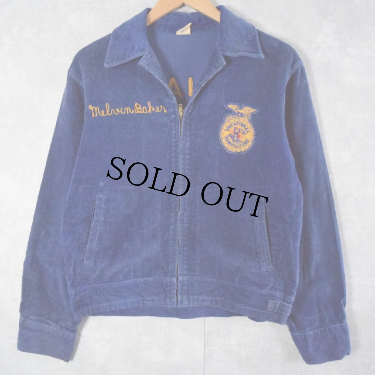 画像2: 60's〜70's FFA "INDIANA SILVER-CREEK" ファーマーズコーデュロイジャケット 38 (2)