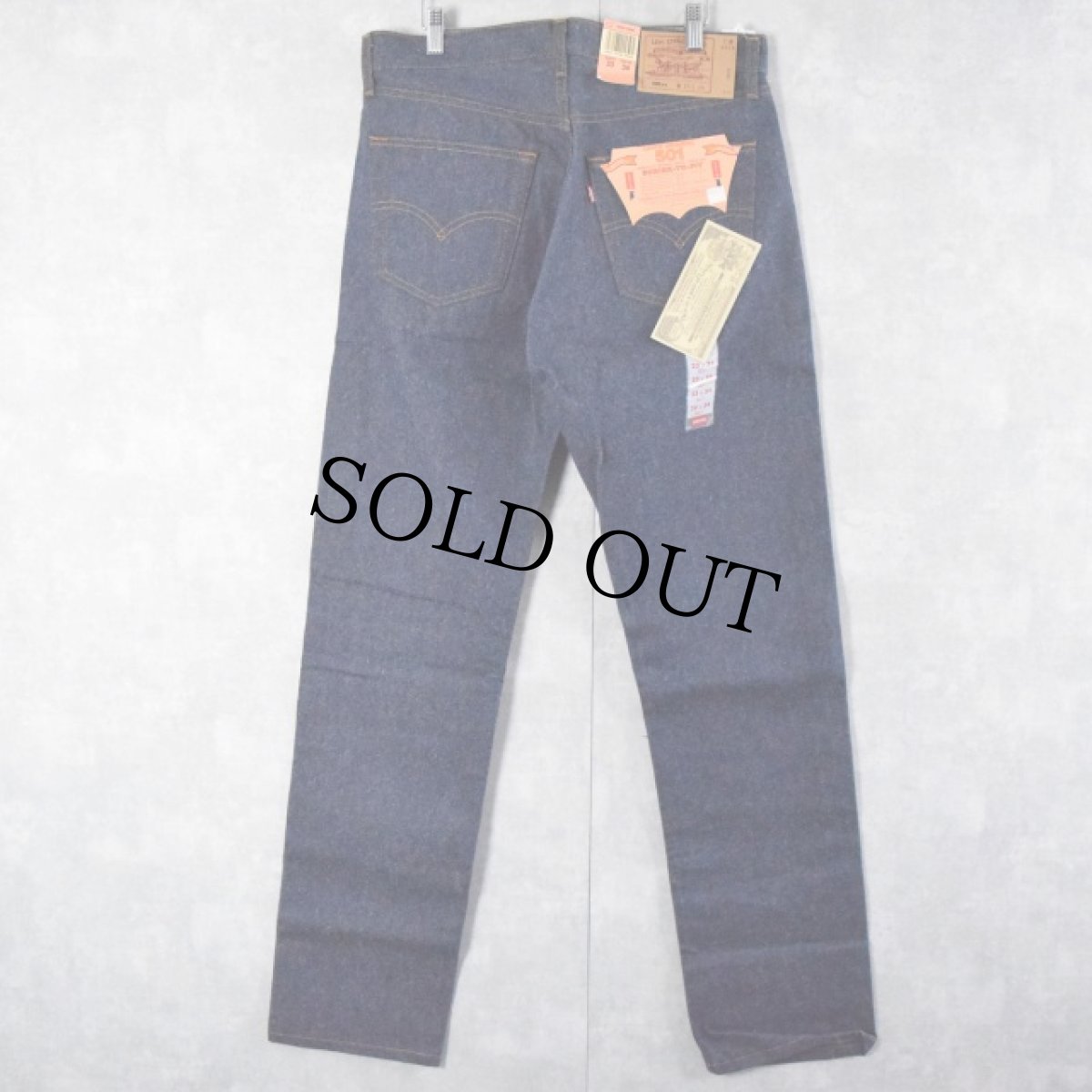 画像1: 90's Levi's 501 USA製 デニムパンツ フラッシャー付き DEADSTOCK W35 (1)