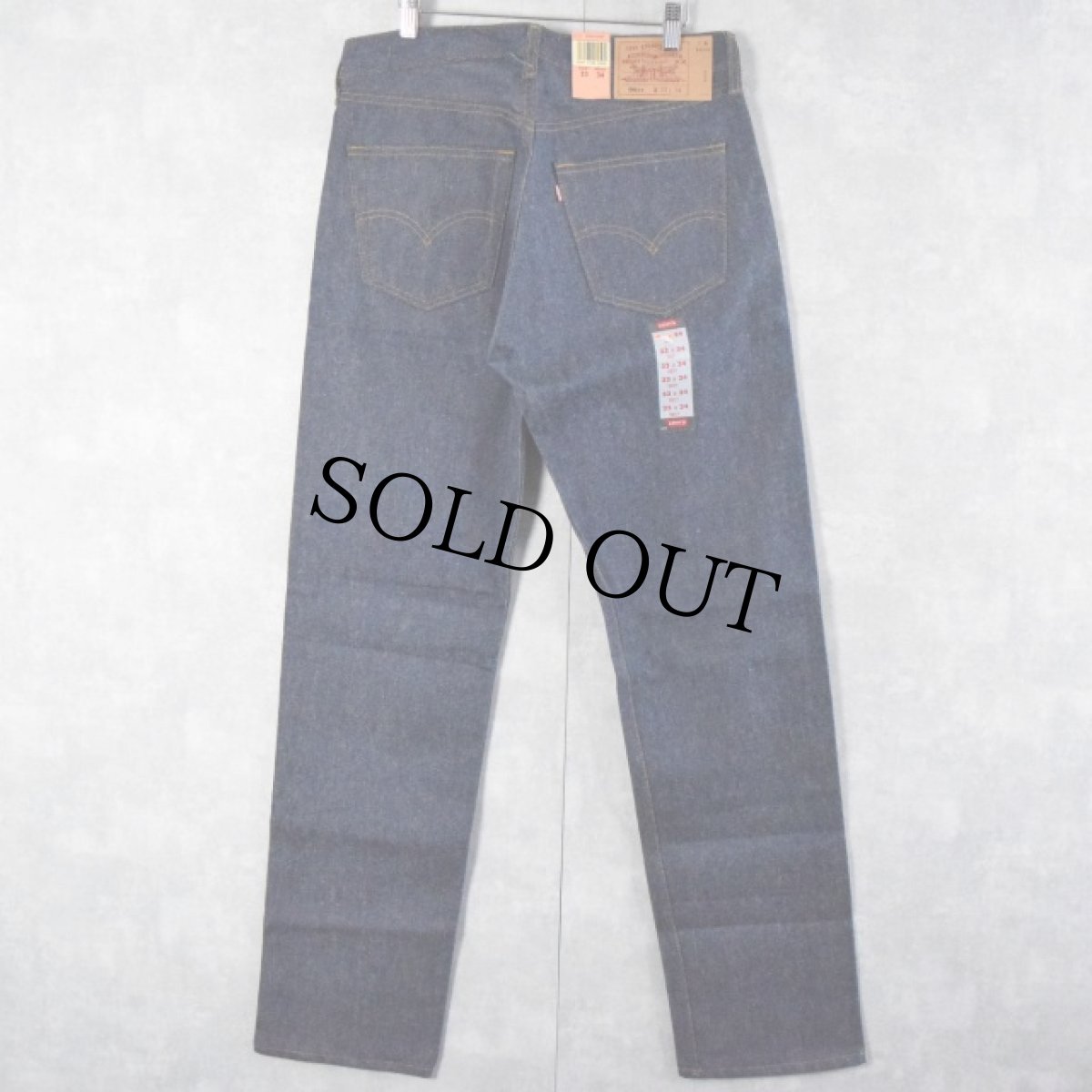 画像1: 90's Levi's 501 USA製 デニムパンツ フラッシャー付き DEADSTOCK W33 (1)