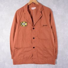 画像1: 50〜60's INDUSTRIAL Uniform co. ワッペン付き コットンカバーオール 42 (1)