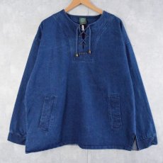 画像1: Lee Valley Smocks レースアップデニムスモック (1)