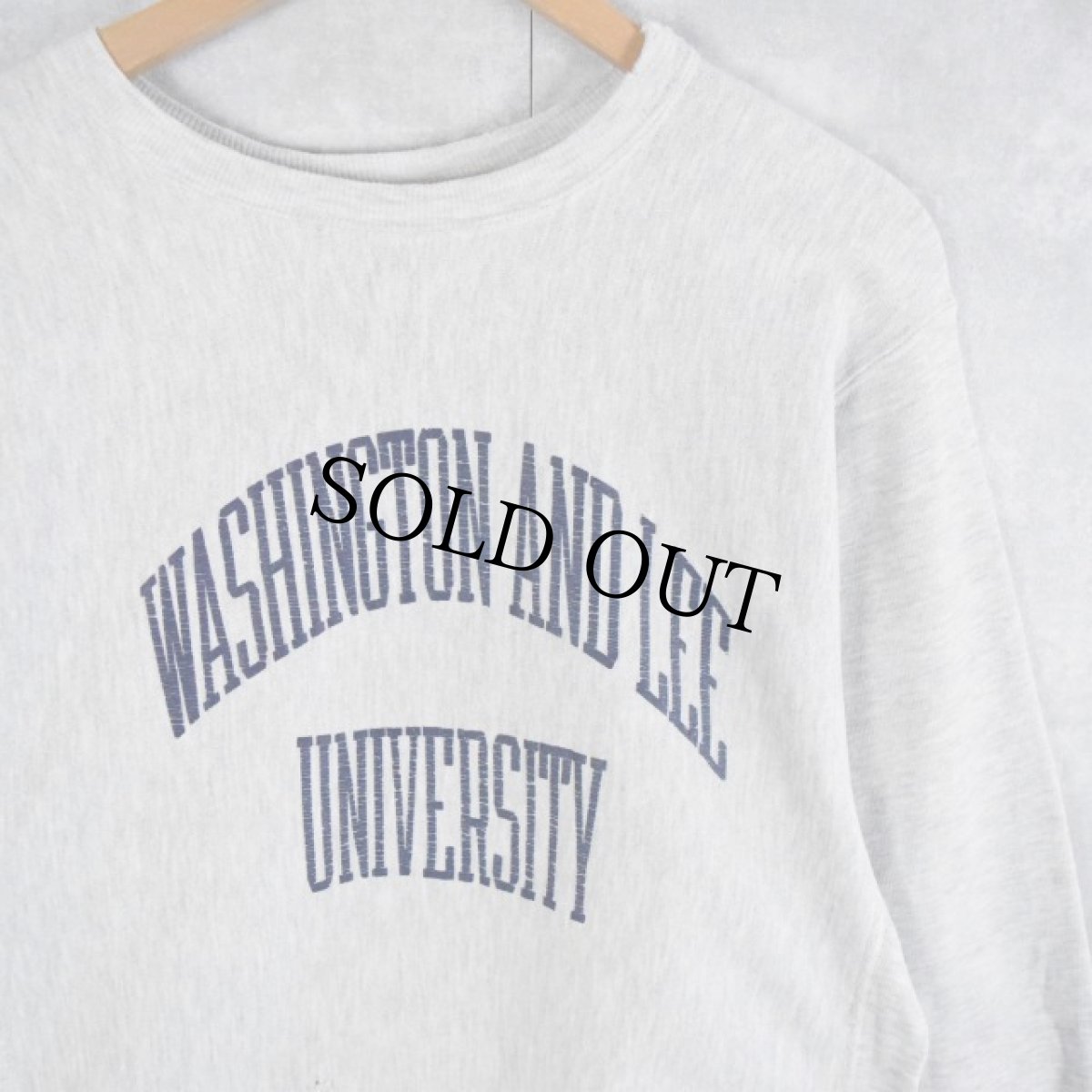 画像1: 90's Champion REVERSE WEAVE USA製 "WASHINGTON AND LEE UNIVERSITY" L (1)