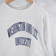 画像1: 90's Champion REVERSE WEAVE USA製 "WASHINGTON AND LEE UNIVERSITY" L (1)