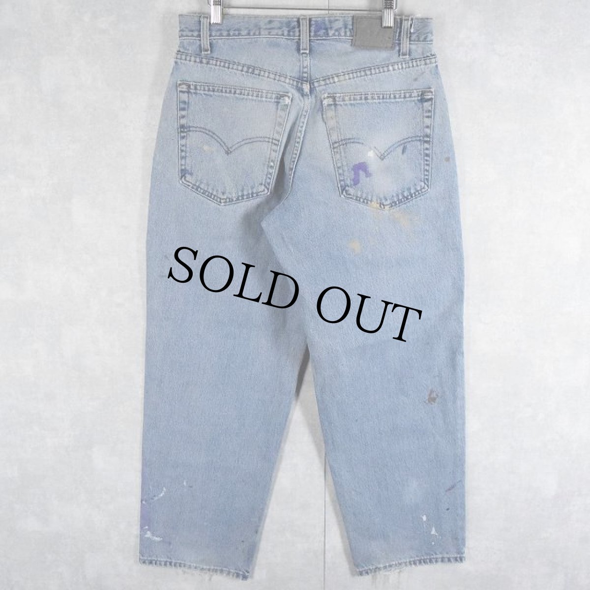 画像2: 90's Levi's SILVER TAB "BAGGY" ペンキペイント デニムパンツ W32 (2)