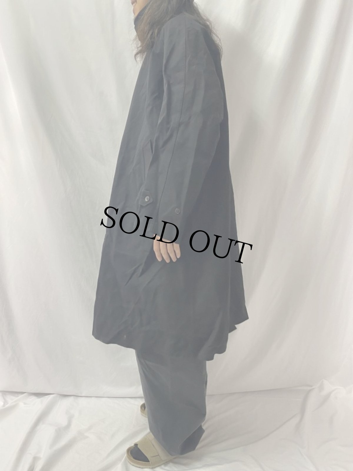 画像3: 40〜50's French Railway "Rubber-Coated" ステンカラーコート (3)