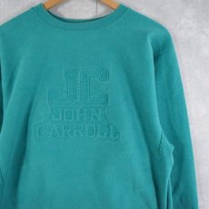 画像1: 90's Champion REVERSE WEAVE USA製 "JC JOHN CARROLL" 刺繍スウェット L (1)