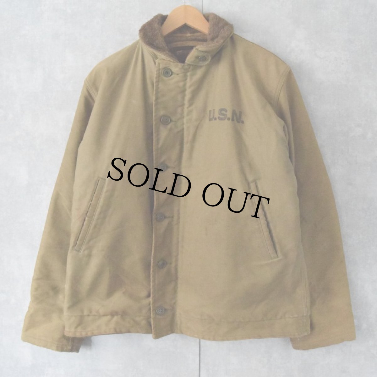 画像1: 40〜50's U.S.NAVY N-1 DECK JACKET (1)