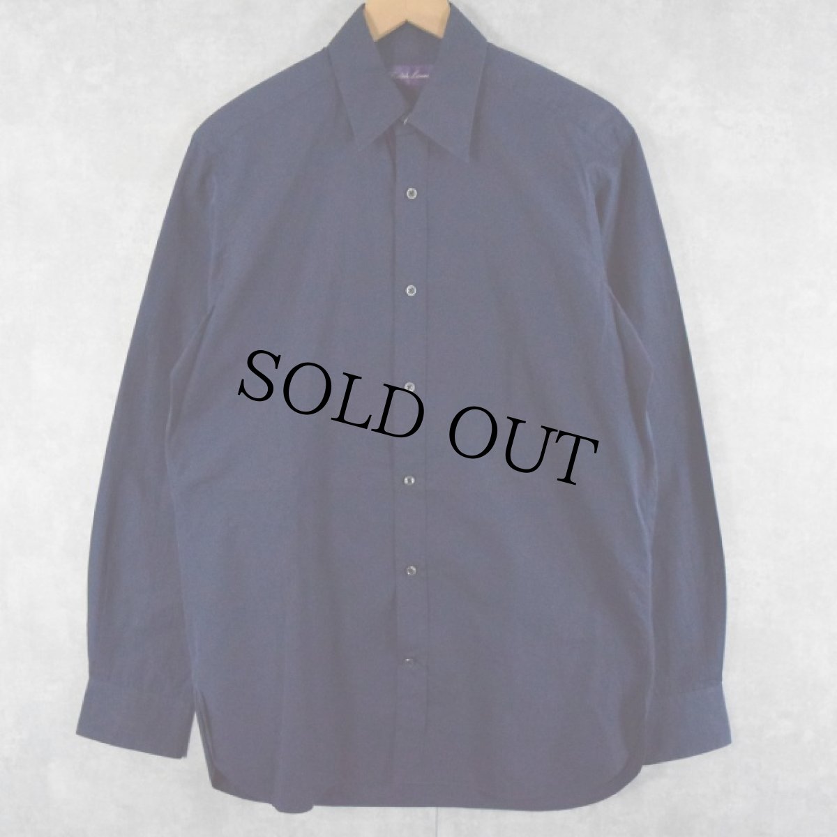 画像1: Ralph Lauren Purple Label ITALY製 マチ付きコットンシャツ 15 (1)