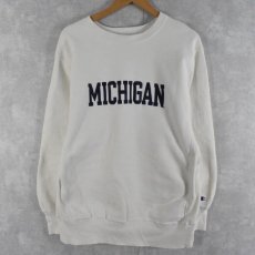 画像1: 90's Champion REVERSE WEAVE USA製 "MICHIGAN" ホワイト XL (1)