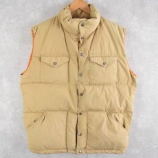 画像1: 70's THE NORTH FACE 茶タグ ダウンベスト L (1)