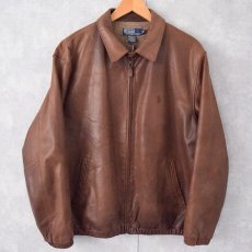 画像1: POLO Ralph Lauren レザージャケット L (1)