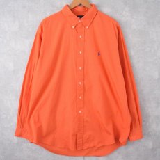 画像1: POLO Ralph Lauren "CLASSIC FIT" ピンオックス ボタンダウンシャツ XL (1)