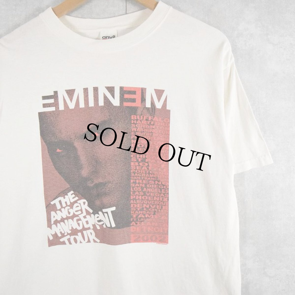 画像1: 2002 Eminem "THE ANGER MANAGEMENT TOUR" ヒップホップTシャツ M (1)