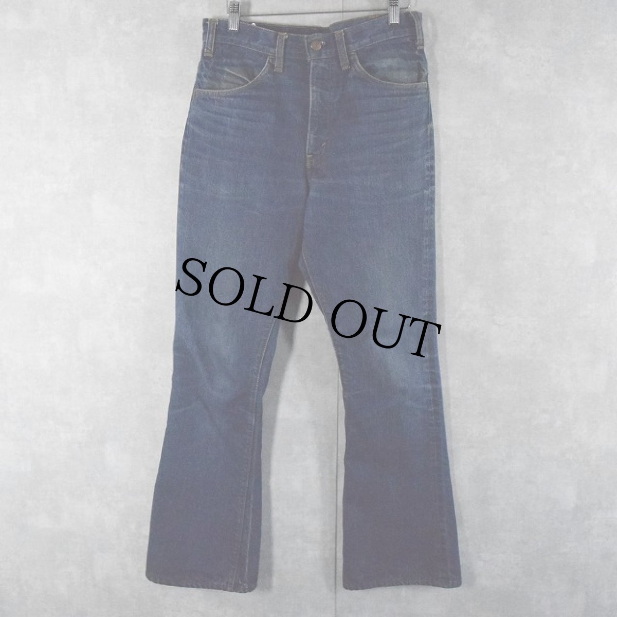 画像1: 70's Levi's 646 シングル ベルボトム デニムパンツ W31 (1)