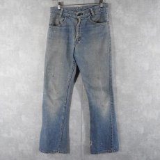 画像1: 70's Levi's 746 "BOOT CUT" ベルボトムデニムパンツ W32 (1)