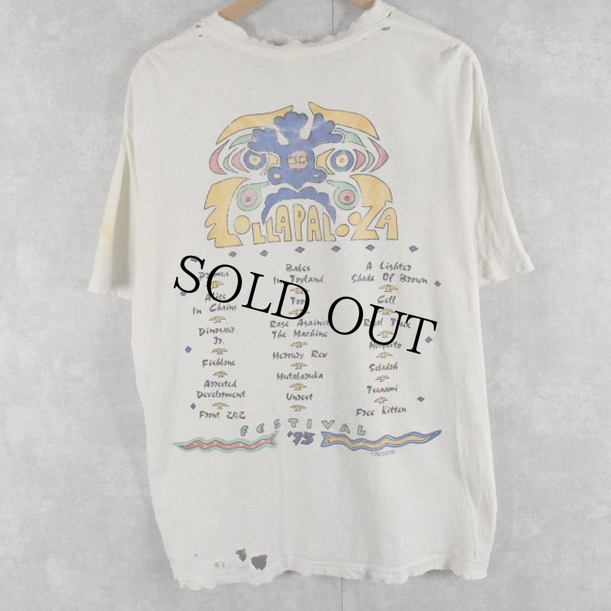 画像2: 1993 LOLLAPALOOZA USA製 ロックフェスティバルTシャツ XL (2)
