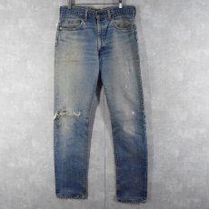 画像1: 70's Levi's 505 ブランクタブ 66single デニムパンツ W35 (1)