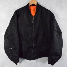 画像1: 90's〜 ALPHA INDUSTRIES,INC. 民間用 MA-1 フライトジャケット LARGE (1)