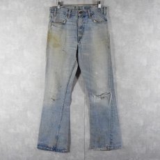 画像1: 90's〜 Levi's 646 "復刻BIGE" USA製 ベルボトムデニムパンツ W33 (1)