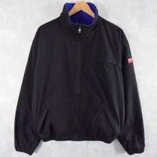 画像1: POLO Ralph Lauren ロゴワッペン付き フリースライナー ナイロンジップジャケット M (1)