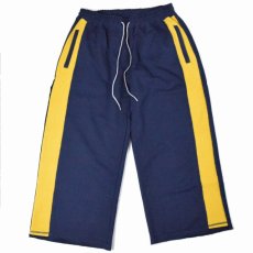 画像1: GOFUKUSAY "BUM SWEAT PANTS 2" NAVY×YELLOW 【FREE】 (1)